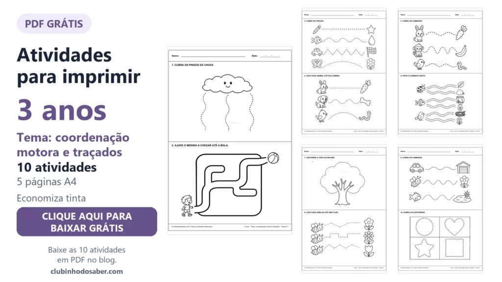 Atividades para imprimir para crianças de 3 anos, material 3A-CMT-03.